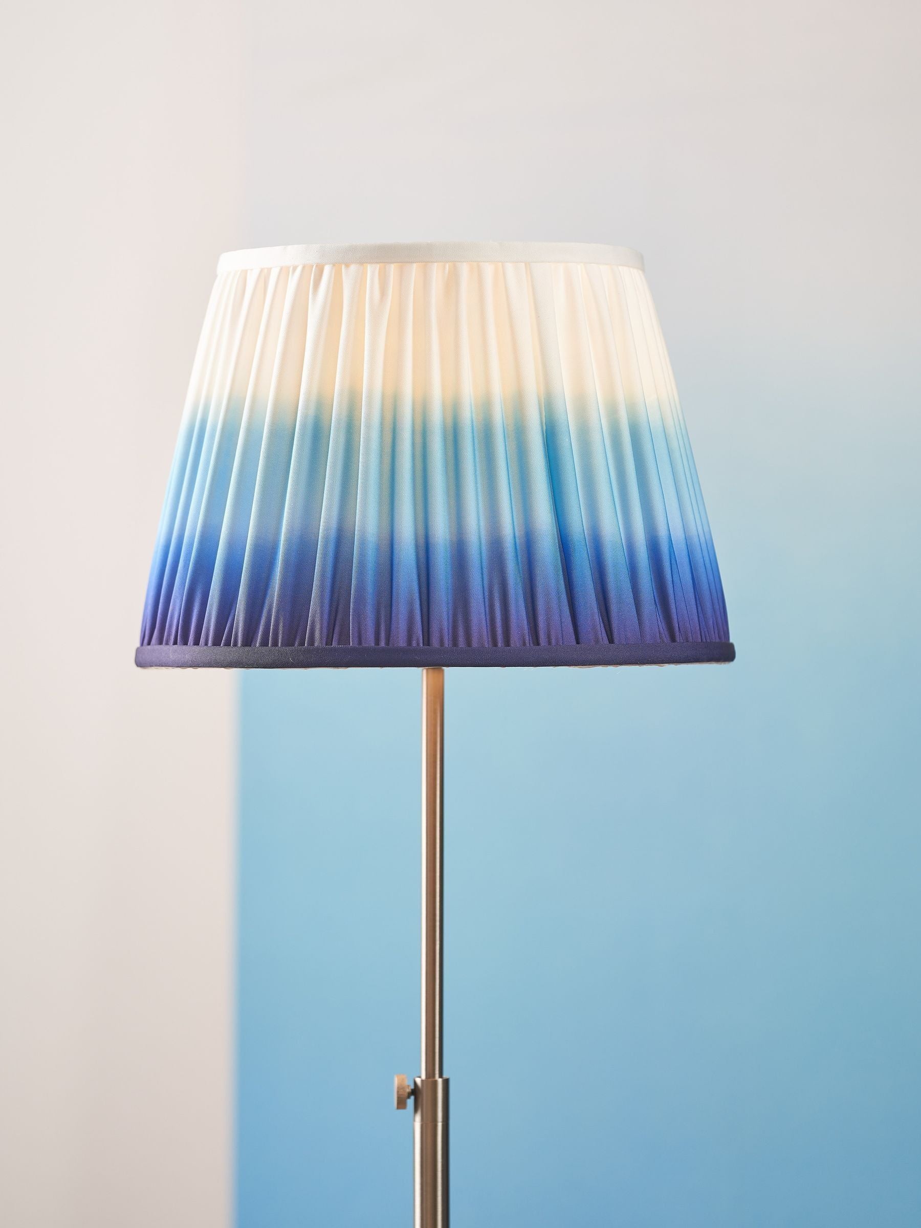 Designers Guild cobalt Savoie pleated shade 40cm - British product