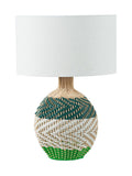 Designers Guild Emerald Brera rattan table lamp one size, imported from the UK