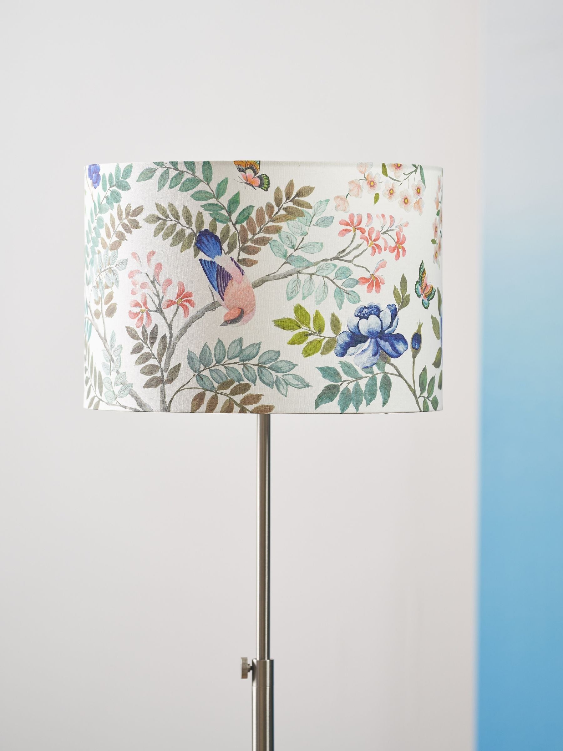 Designers Guild 16 inch drum lampshade Porcelaine de Chine blue (British brand)