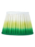 Designers Guild emerald Savoie pleated lamp shade 14 inch, imported from the UK