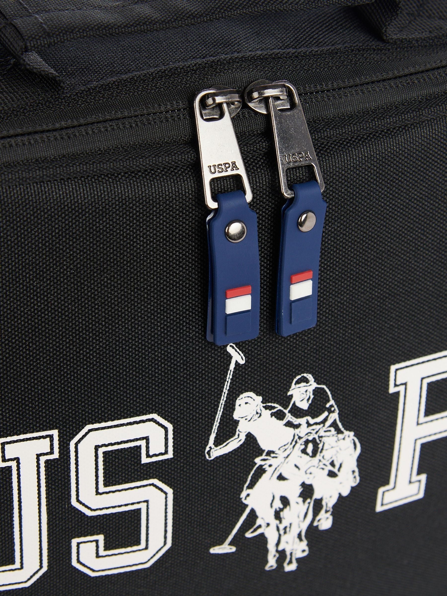 U.S. Polo Assn black authentic graphic lunchbag, UK version