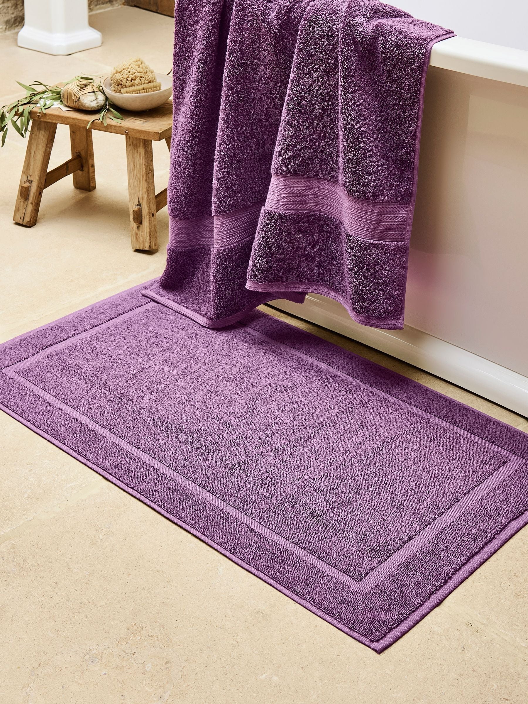 Christy Renaissance Dove Grey 100% Cotton Bath Mat 52cm x 90cm