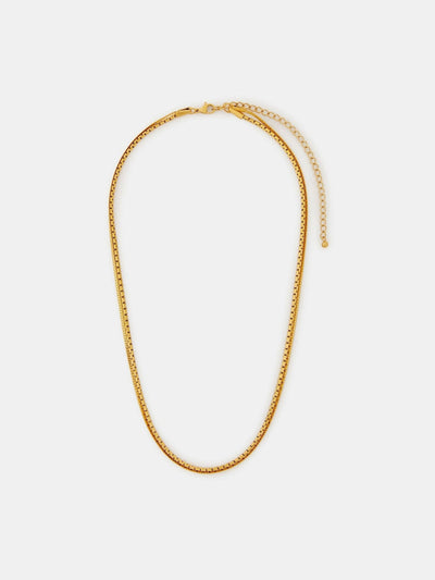 Collier superposé en chaîne dorée en acier inoxydable Accessorize