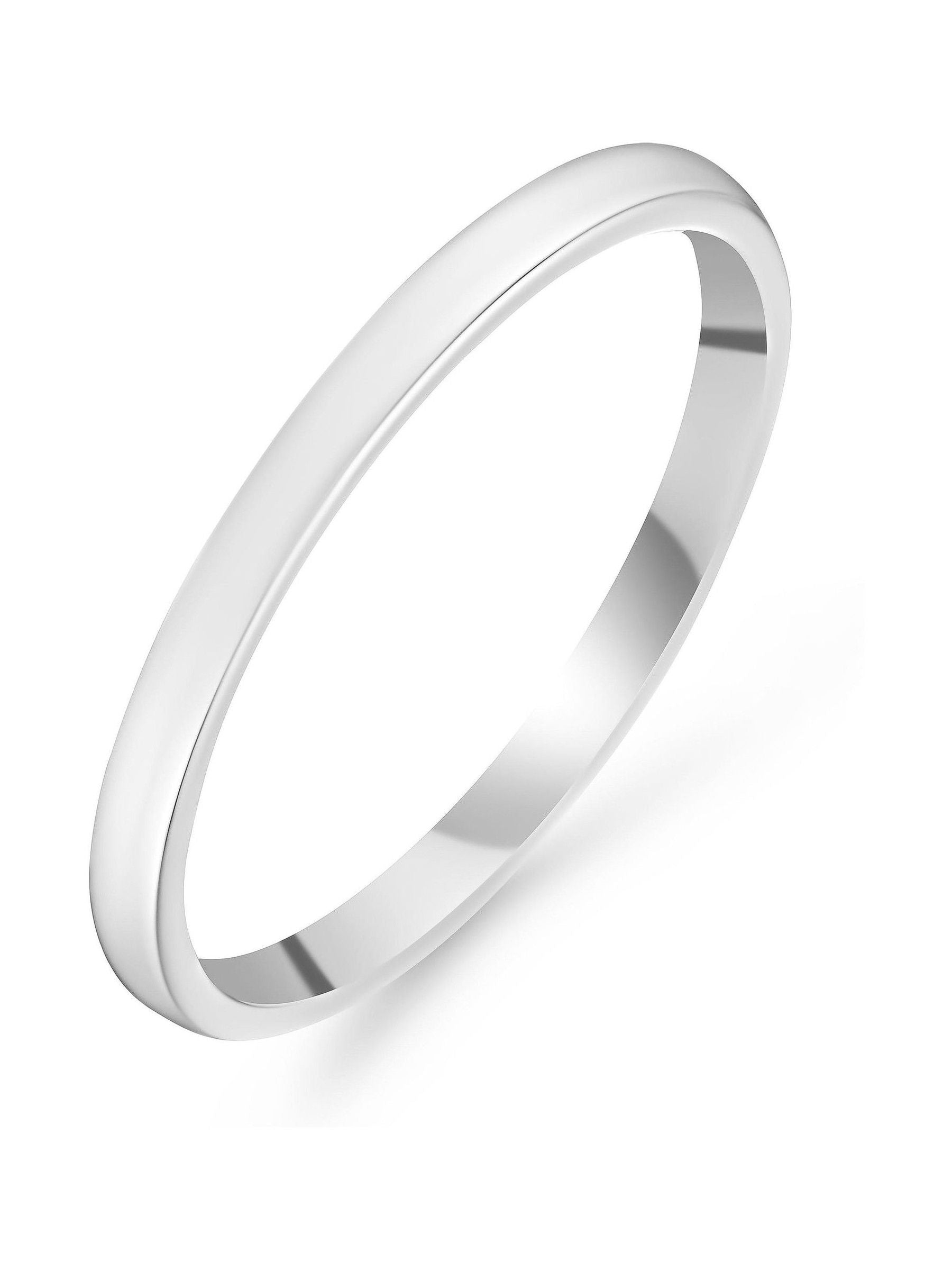 Beaverbrooks 1.5mm White Wedding Ring