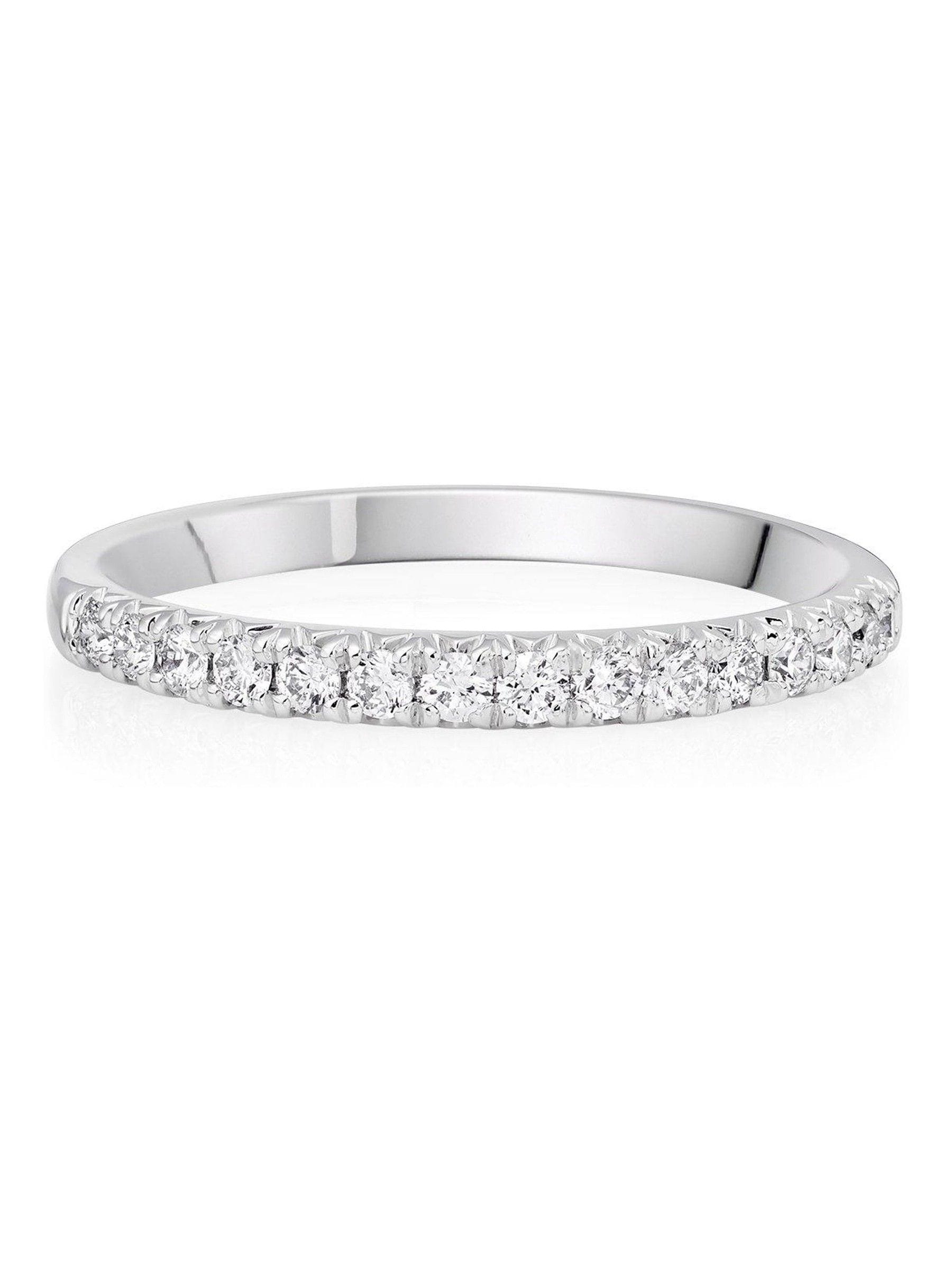 Beaverbrooks white 9ct gold diamond ring - British product