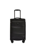 Antler Black Soft Stripe cabin suitcase (British brand)