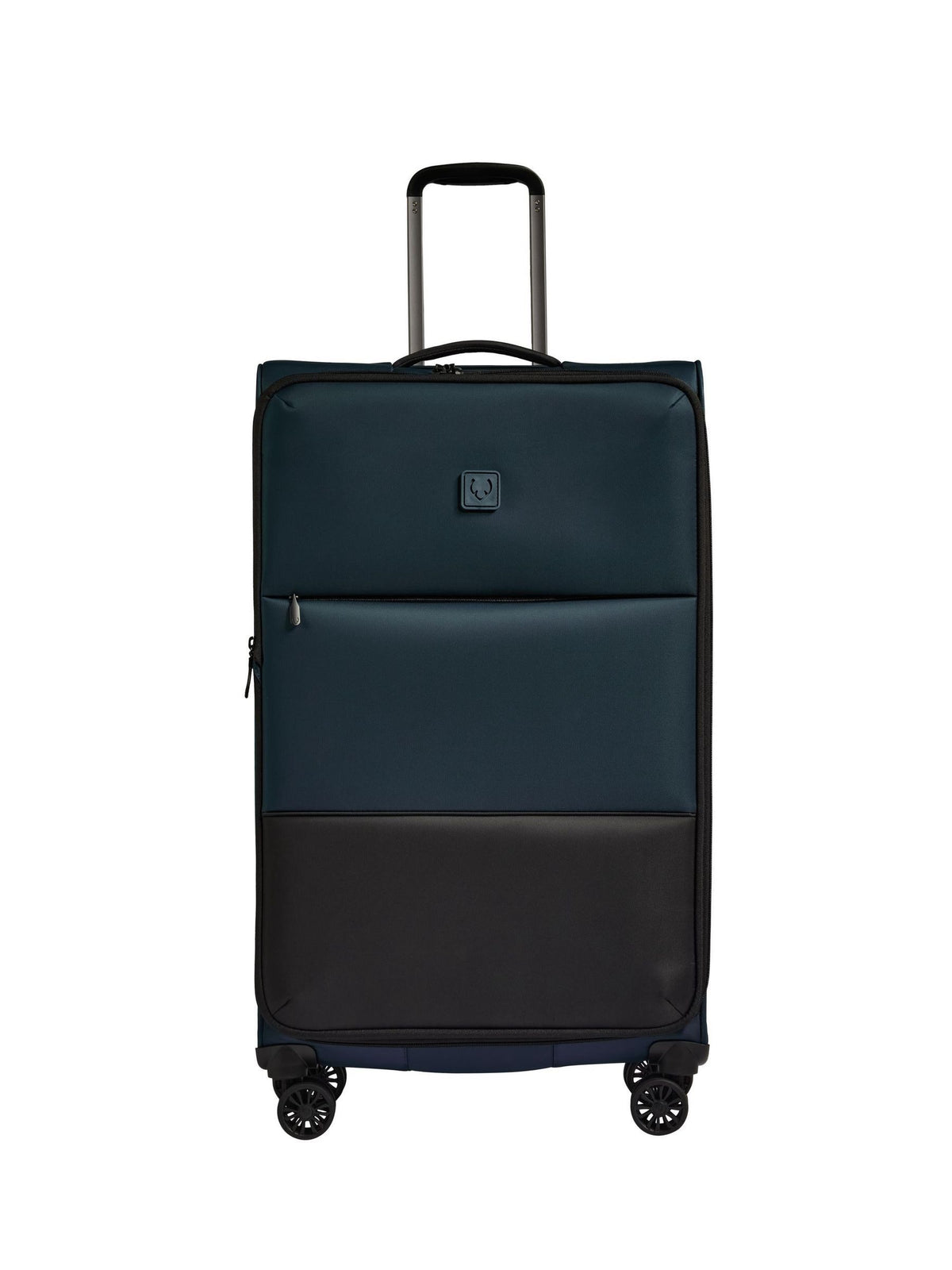 Antler Blue Soft Stripe suitcase, imported from the UK