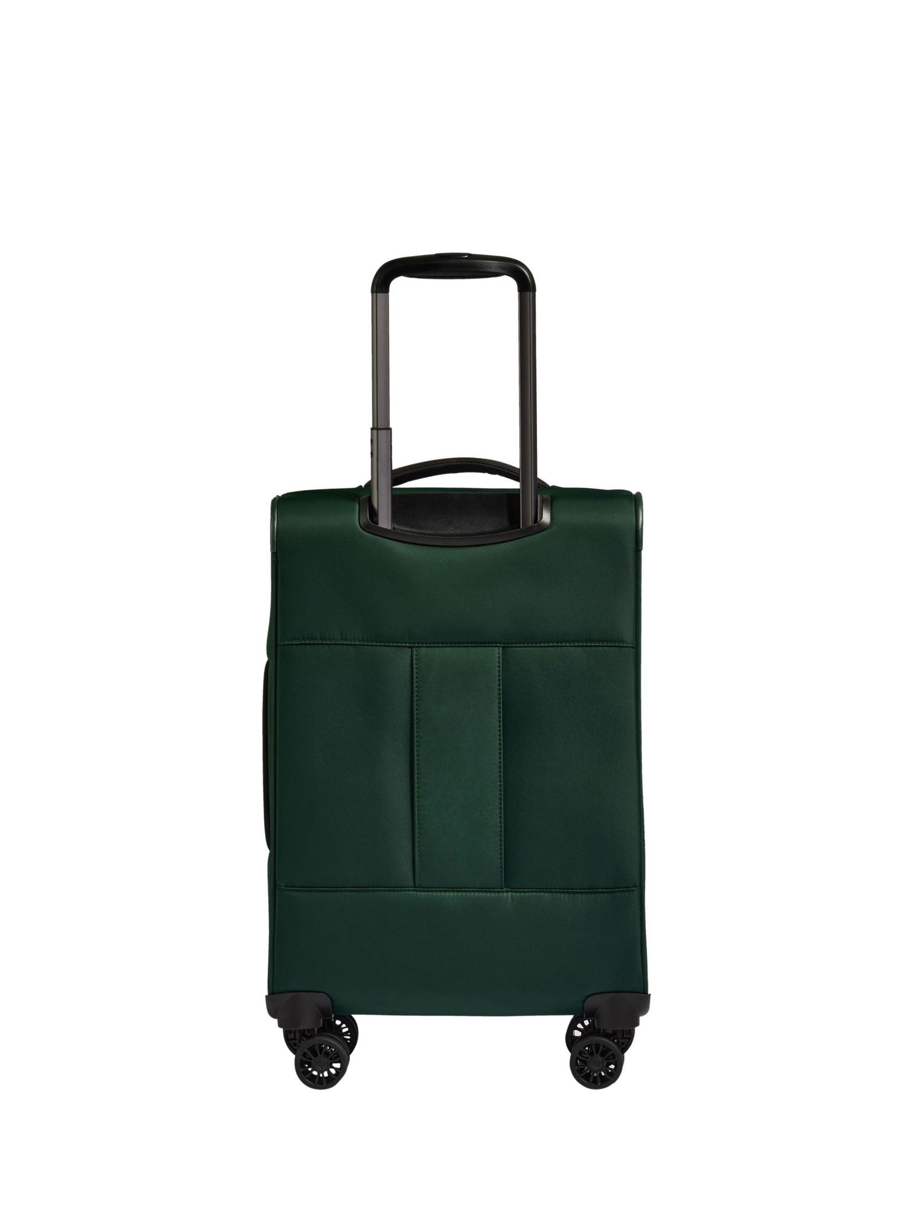 Antler Green Soft Stripe cabin suitcase, UK version