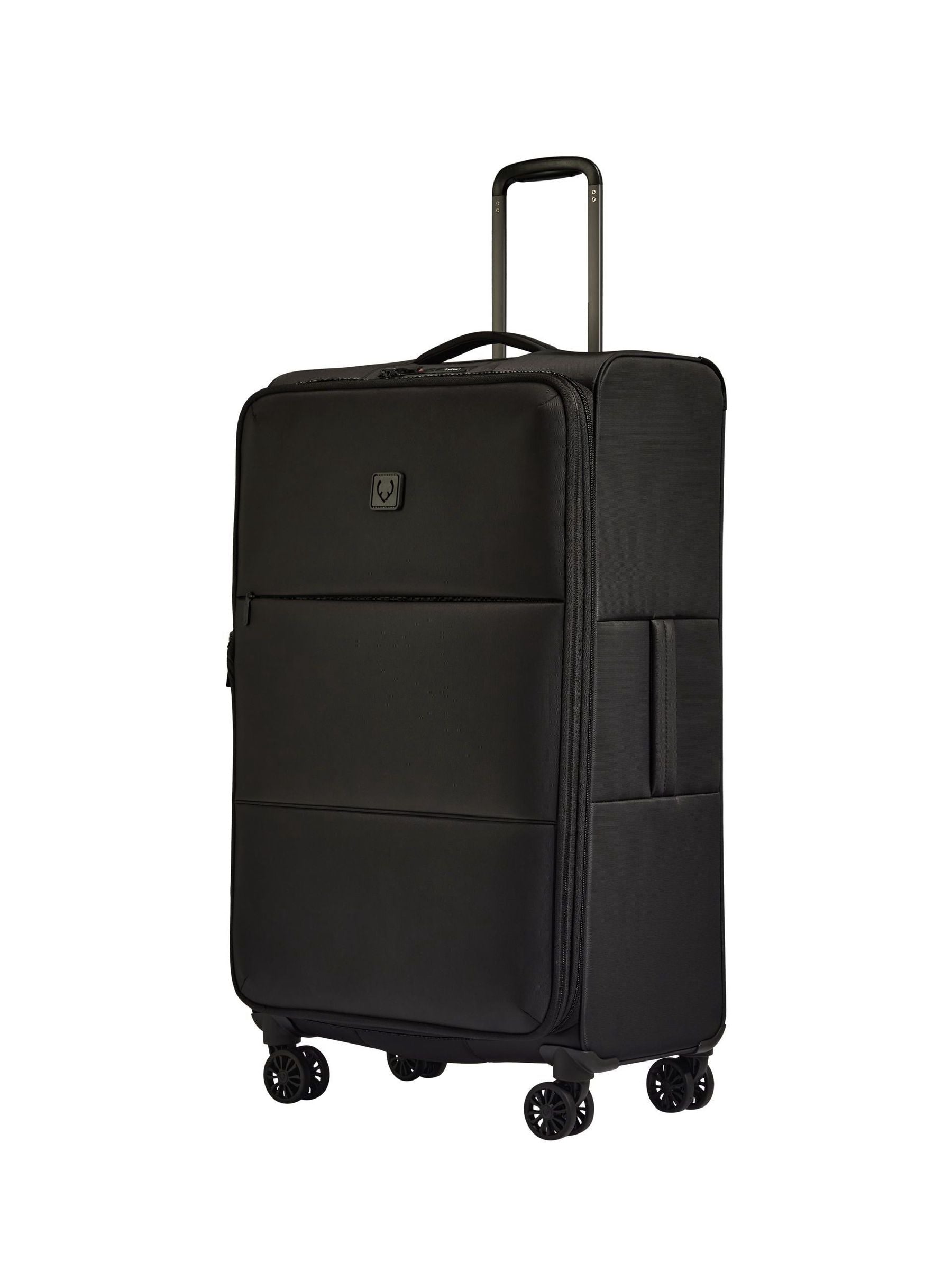 Antler black soft stripe suitcase (British brand)