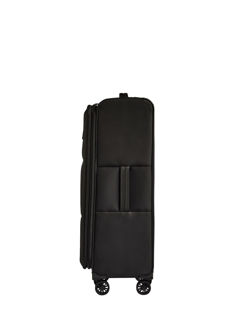 Antler black soft stripe suitcase (British brand)