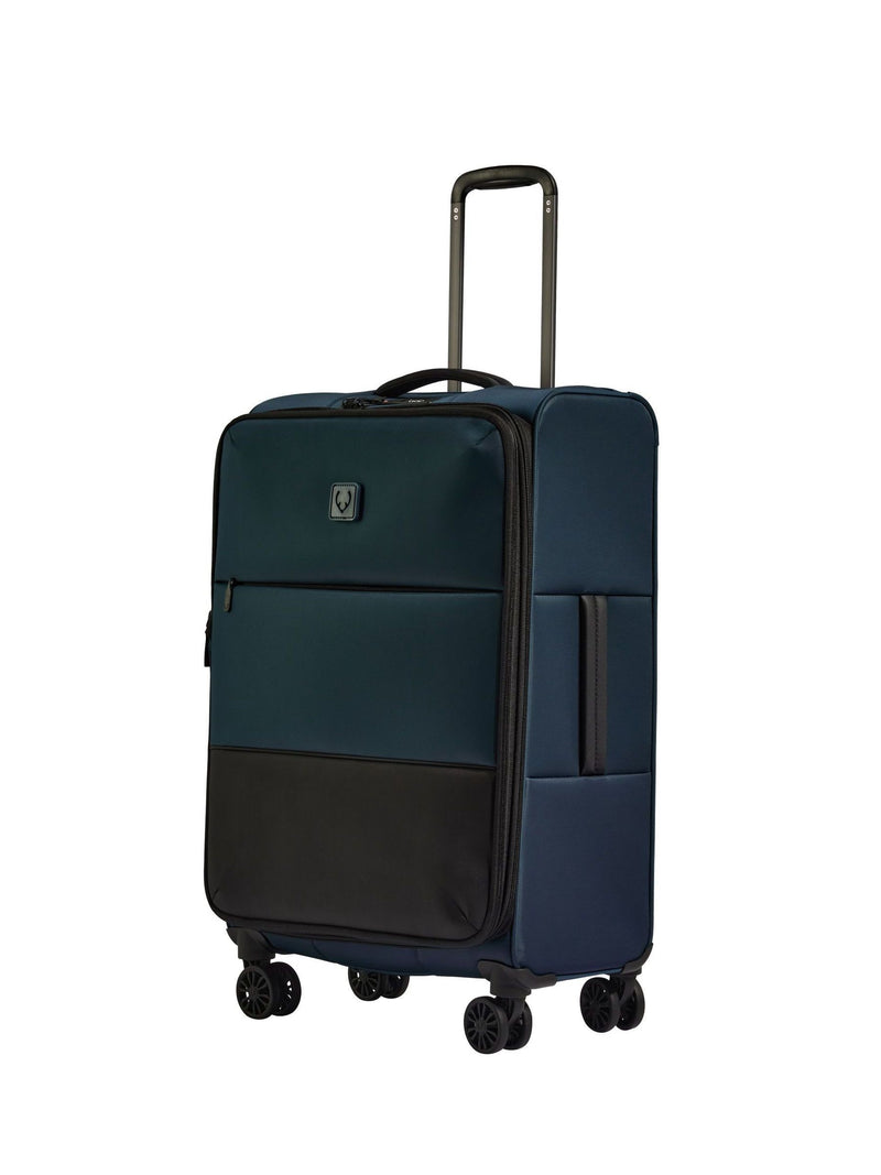 Antler Blue Soft Stripe suitcase - imported from the UK
