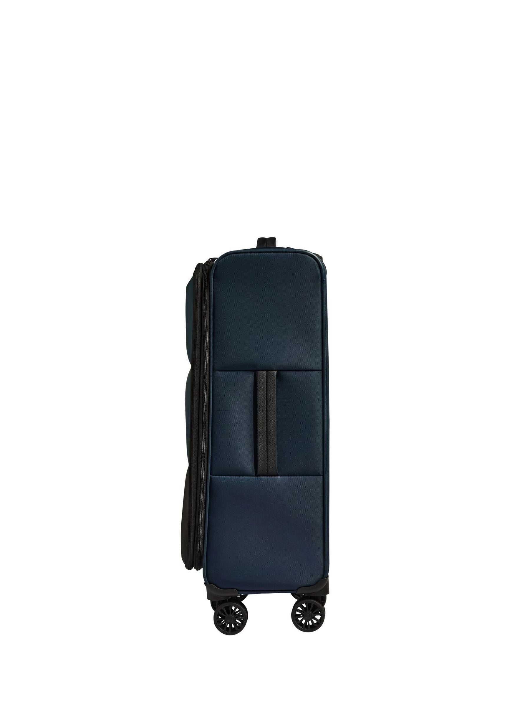 Antler Blue Soft Stripe suitcase - imported from the UK