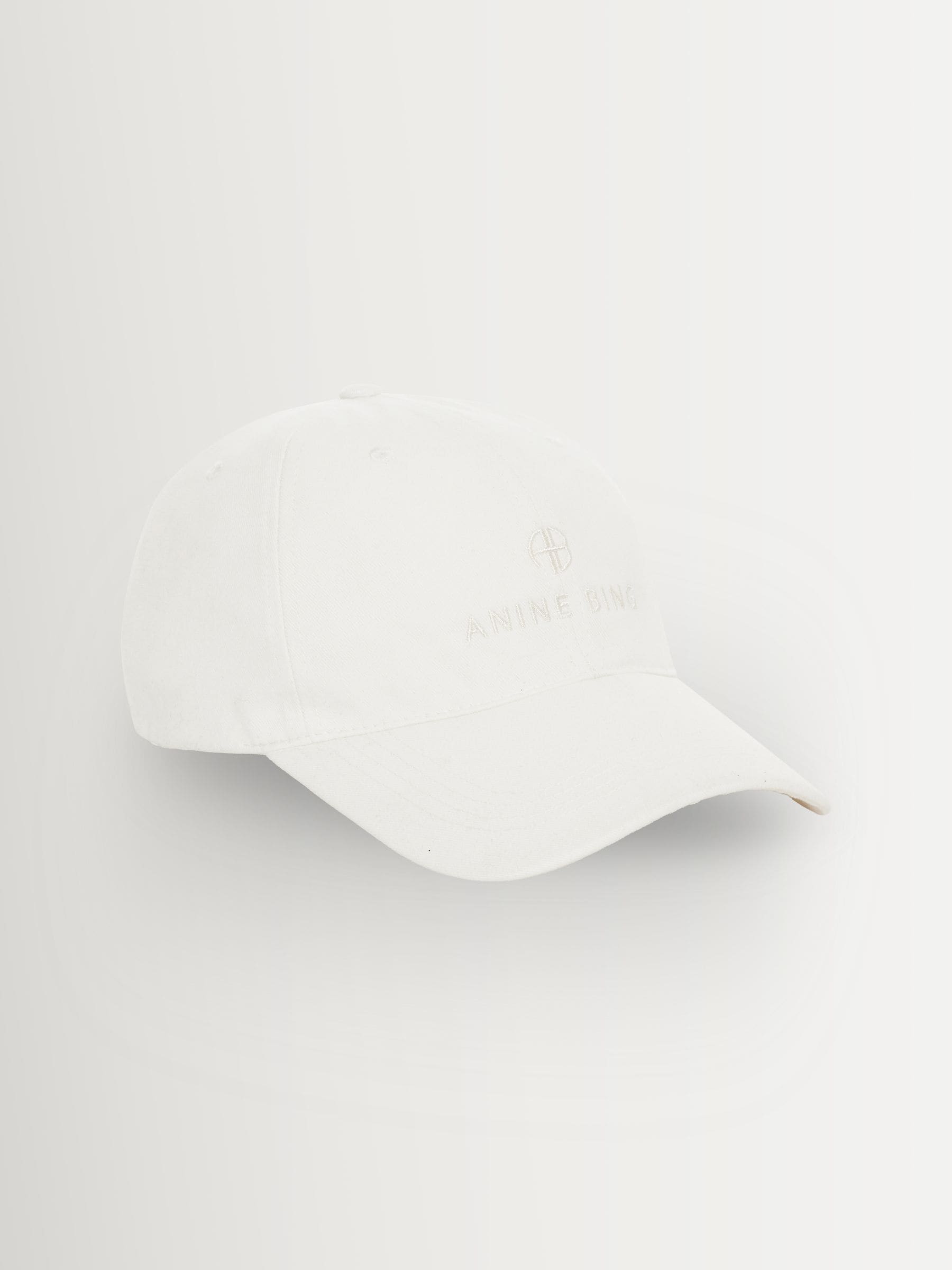 ANINE BING White Washed Smoke Jeremy Baseball Cap