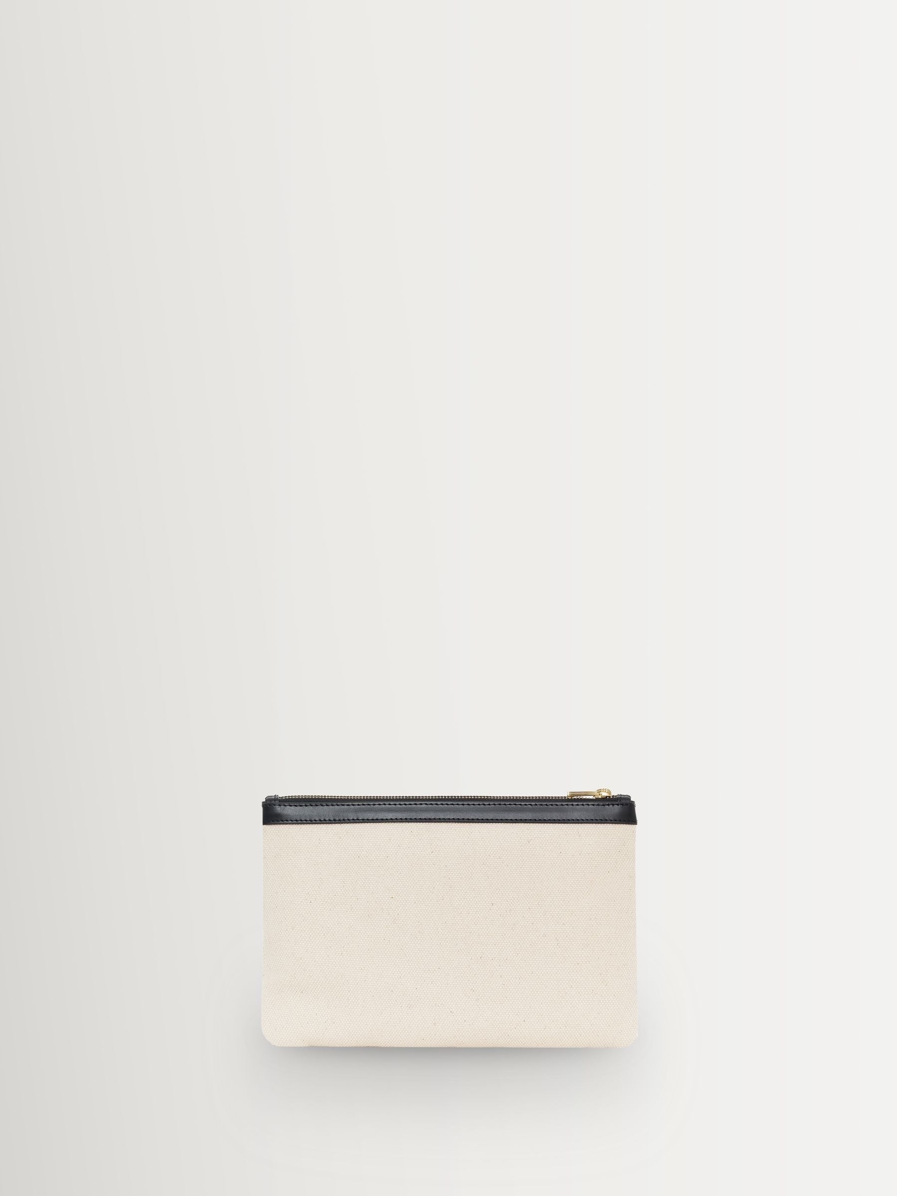 ANINE BING Lili pouch in white natural canvas, UK version
