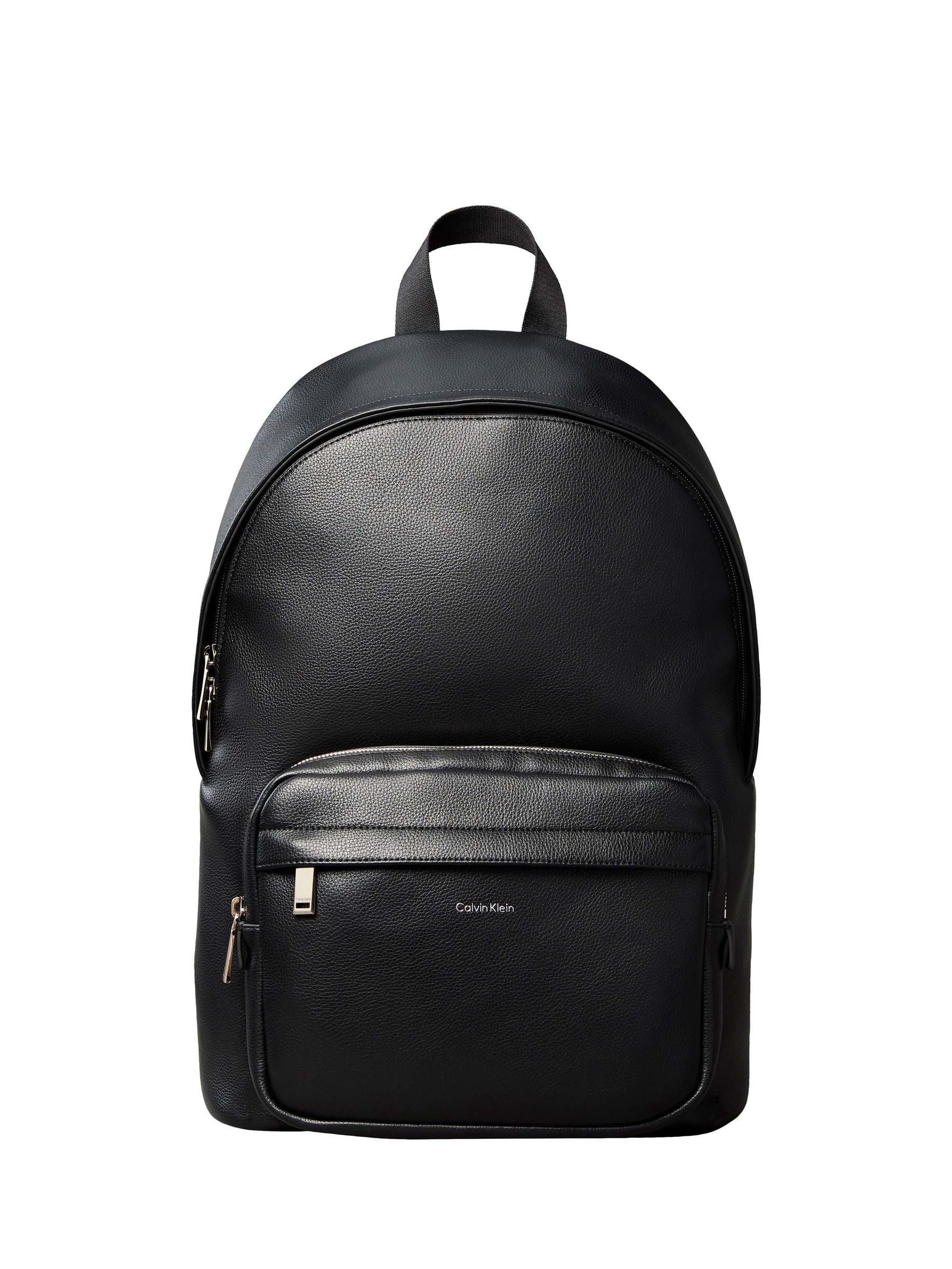 Calvin Klein black micro pebble round backpack - British product
