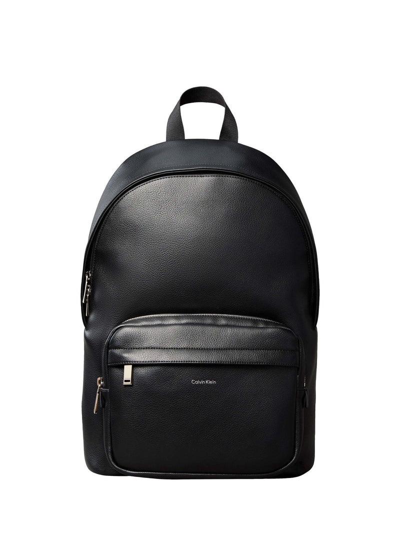 Calvin Klein black micro pebble round backpack - British product