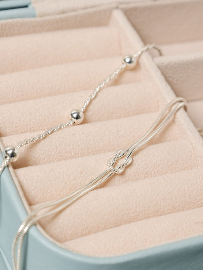 Bracelet jonc poli avec stations, en argent sterling 925, avec fermoir mousqueton, 5 mm de largeur, 200 mm de longueur