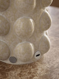 White bobble rechargeable table lamp (British brand)