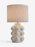 White bobble rechargeable table lamp (British brand)