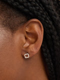 Simply Silver Christmas cracker with open clover earrings (British brand)
