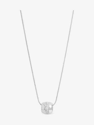 Next Simply Silver 925 Sterling Silver Pave Charm Pendant Necklace- Buy online at McGrocer