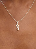 Simply Silver Sterling Silver Pendant Infinity Cubic Zirconia 20mm (British brand)