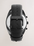 Black strap watch with rose gold features - British product
