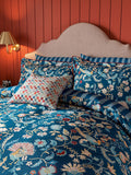 Land & Shore Blue Red Seaforde duvet set, UK version
