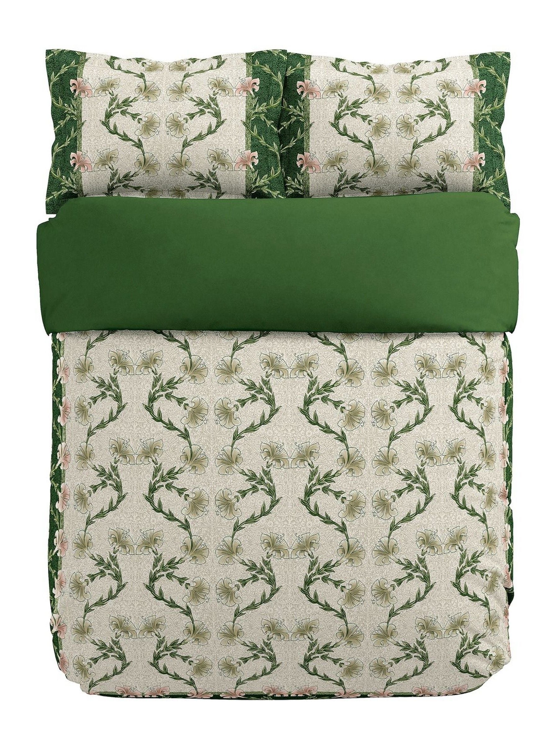 Morris & Co Scrolling Carnation duvet set, imported from the UK