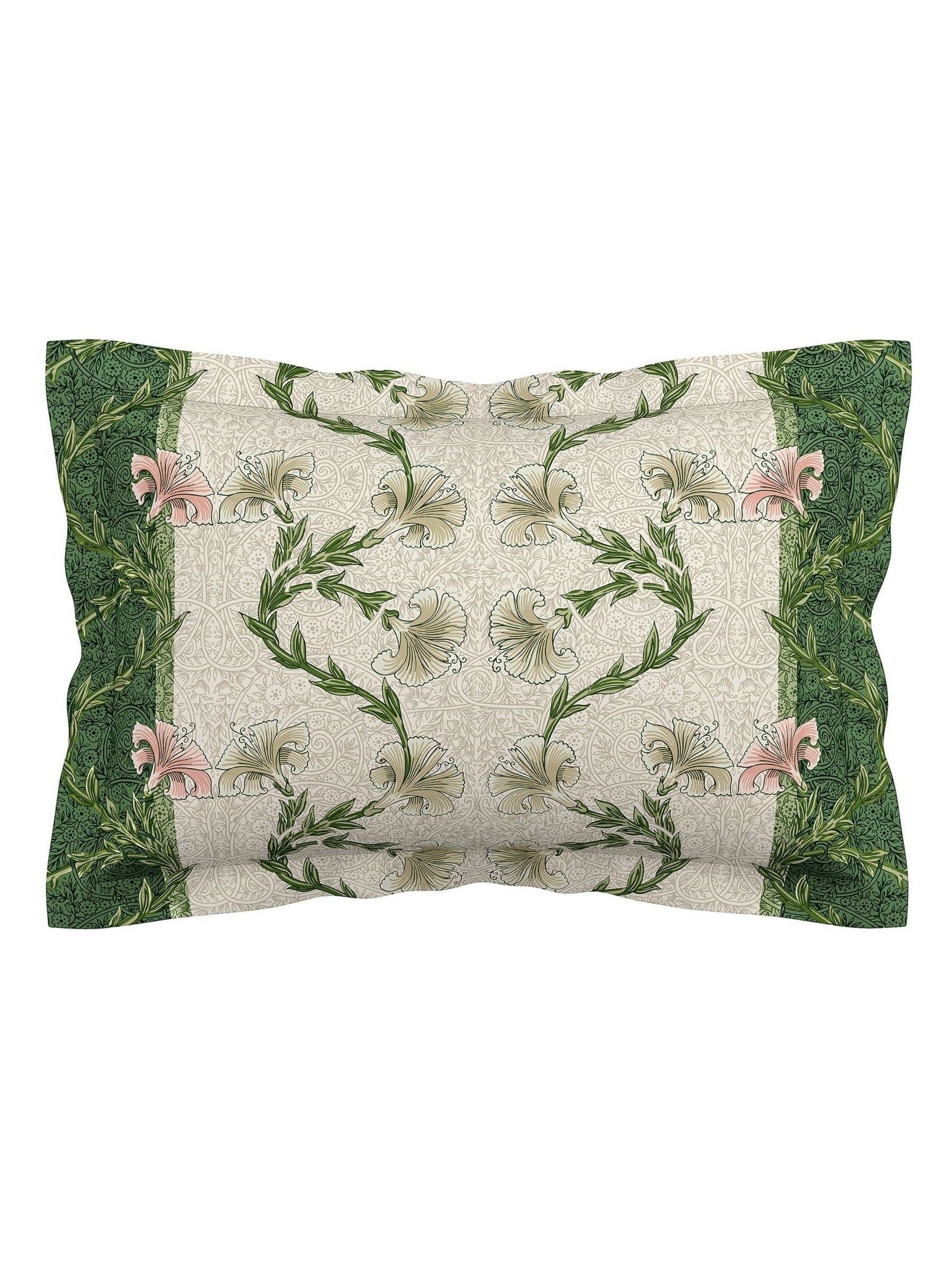 Morris & Co Scrolling Carnation duvet set, imported from the UK