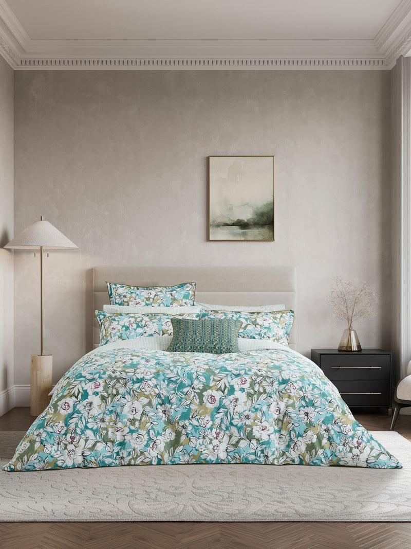 Bedeck of Belfast Blue Green Azmi duvet set - British product