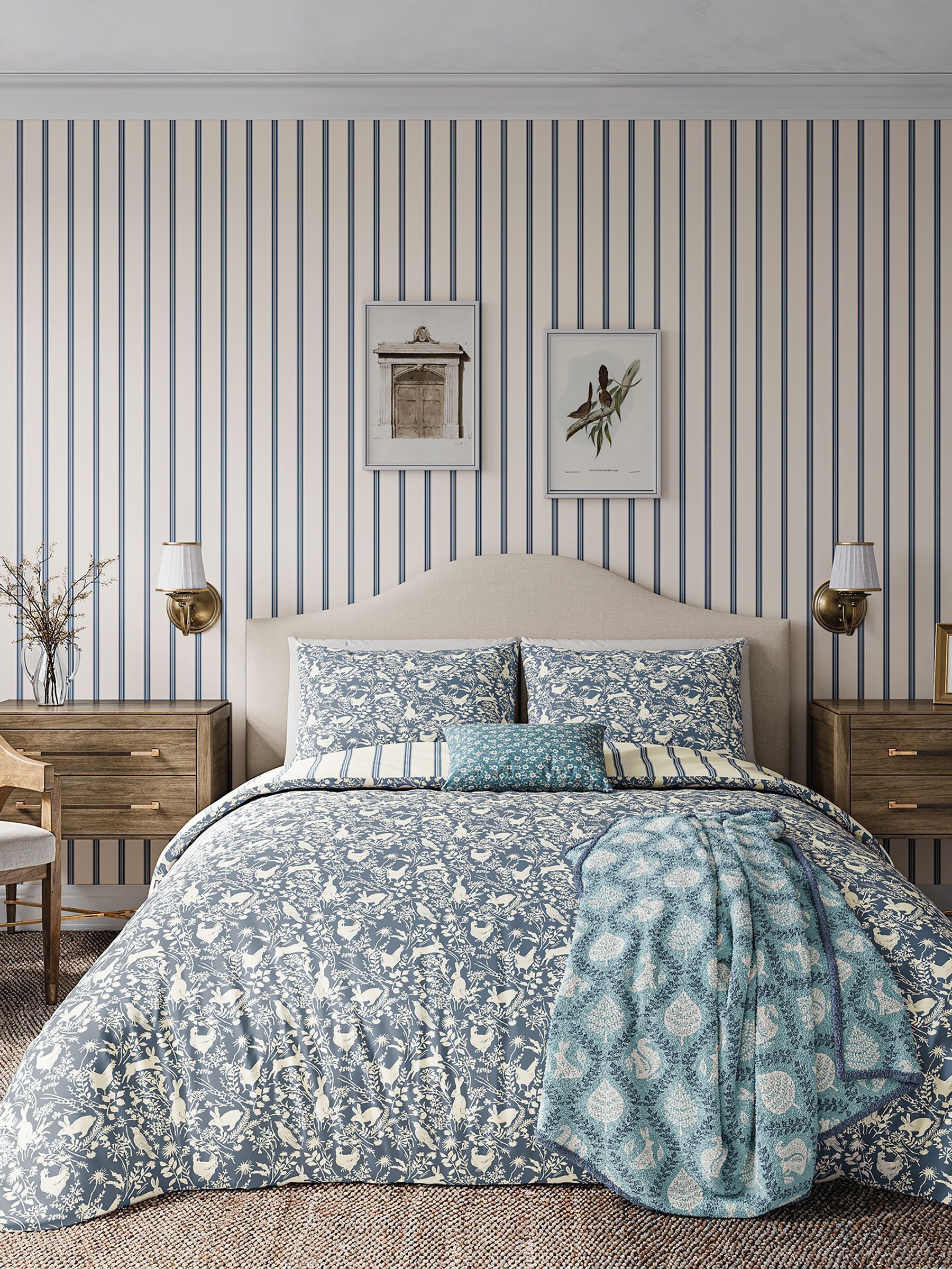 Helena Springfield blue forest friends duvet set, UK version
