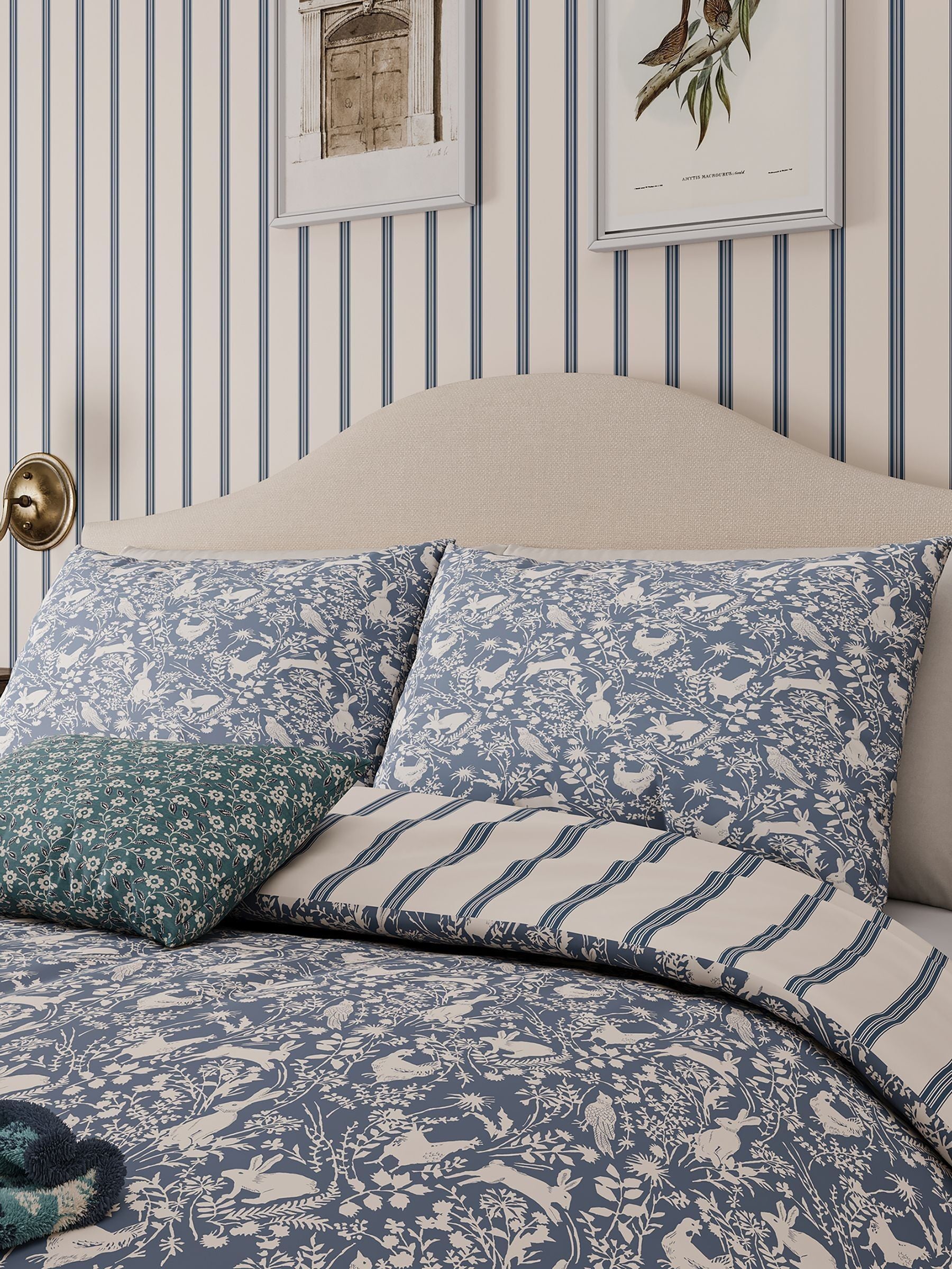 Helena Springfield blue forest friends duvet set, UK version
