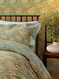 Morris & Co Pistachio Lace Flower duvet set, imported from the UK