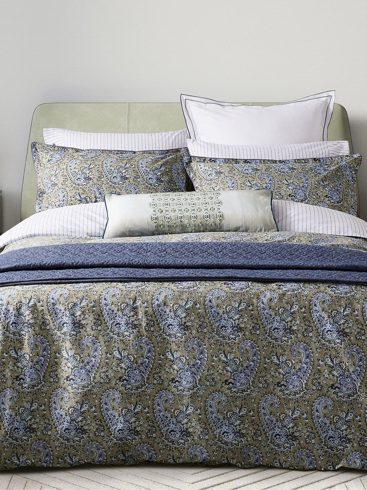 Bedeck of Belfast BlueGreen Elara duvet set - British product