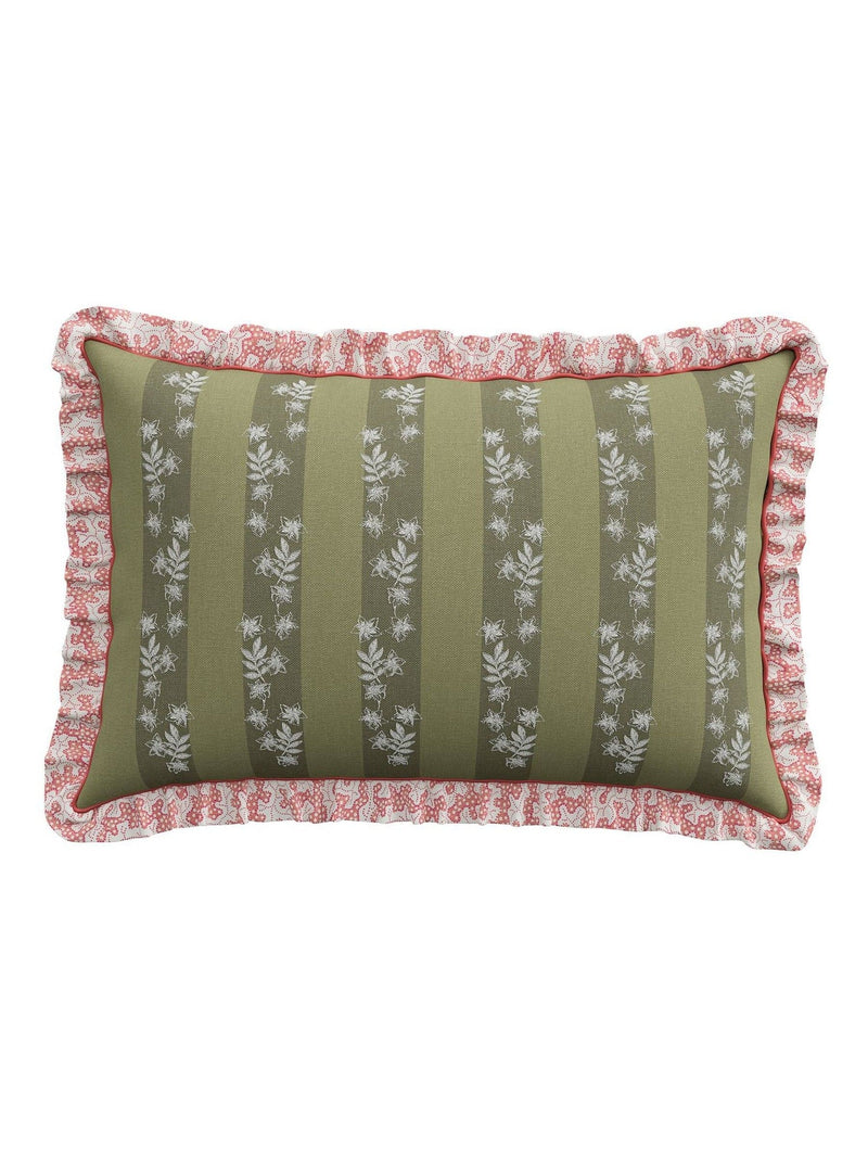 Sanderson Coral Chestnut Tree cushion 60x40cm (British brand)
