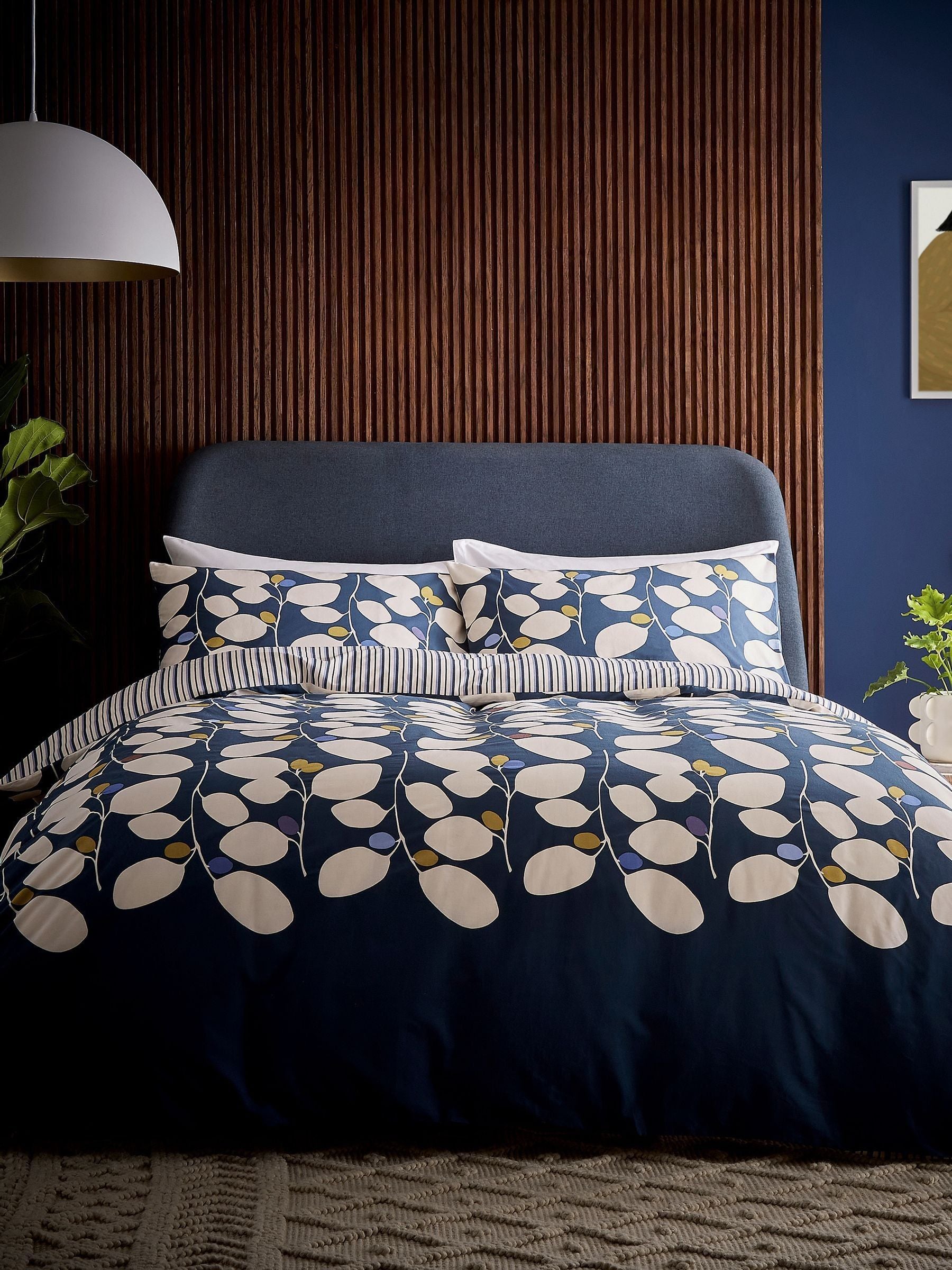 Helena Springfield Navy Althea duvet set, UK version