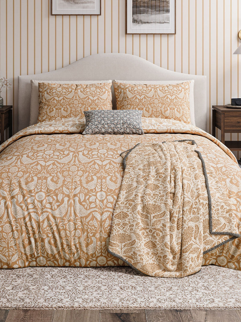 Helena Springfield Copper Pheasants duvet set, UK version