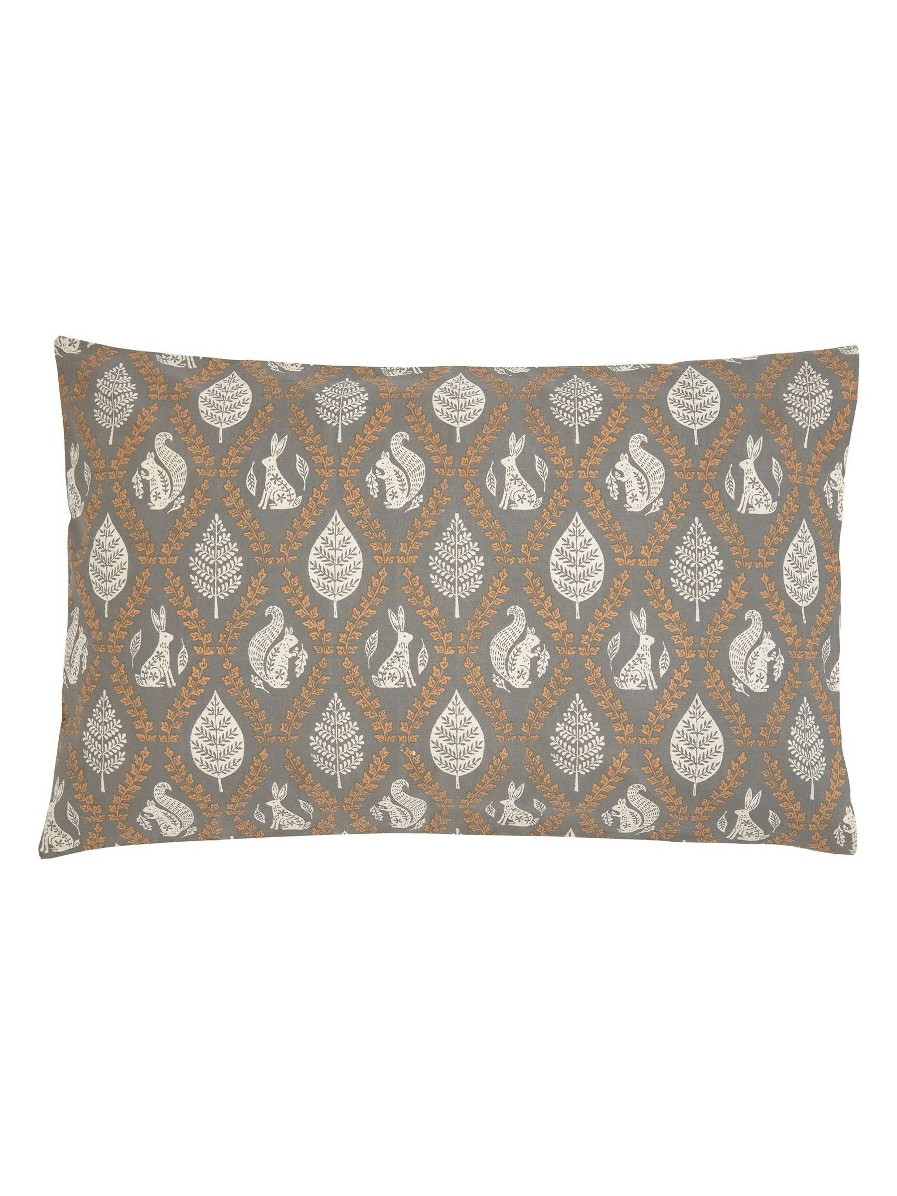 Helena Springfield Graphite Copper Woodland Trellis duvet set, UK version