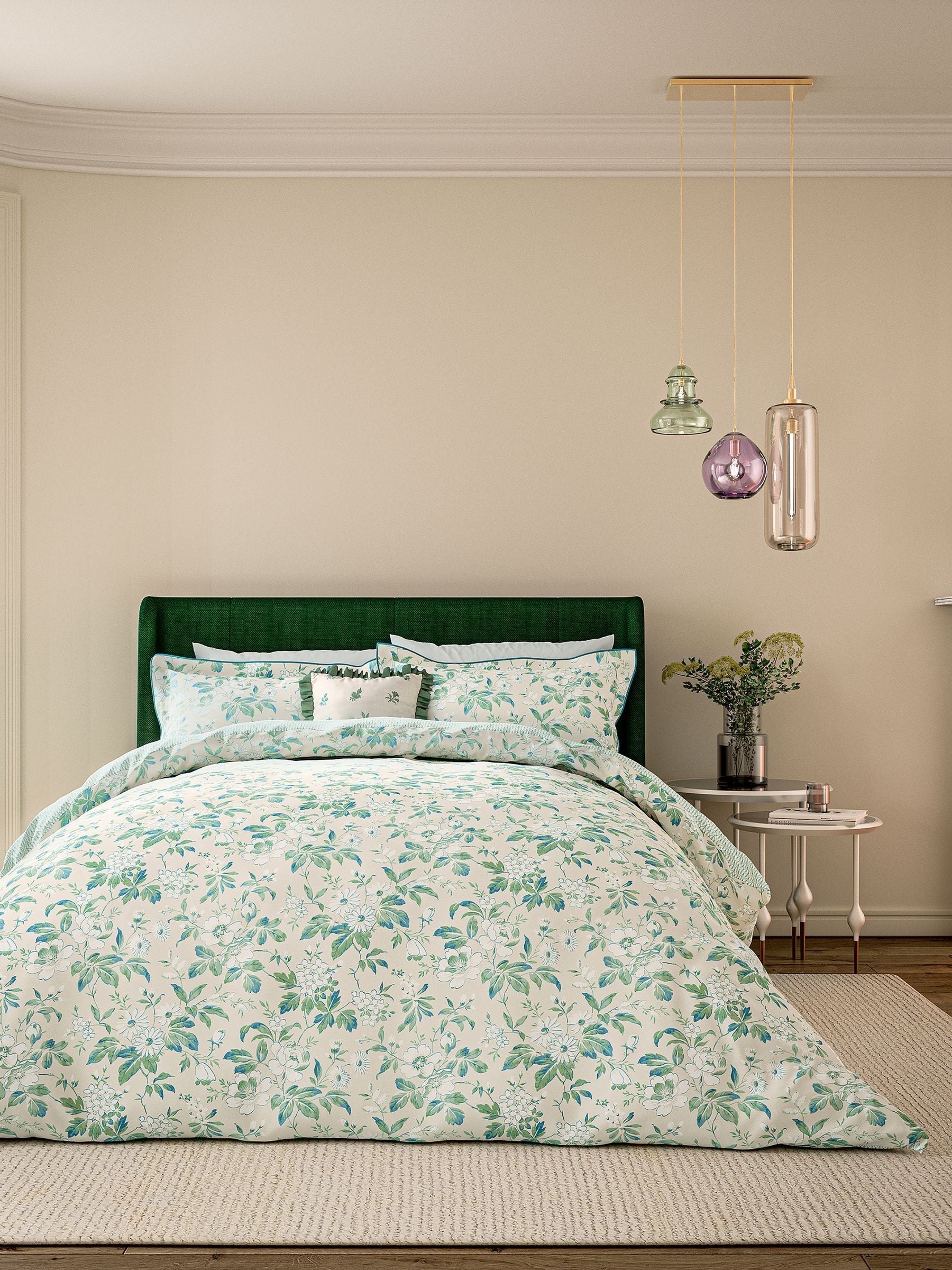 V&A Green Briar Bloom duvet set (British brand)