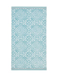 Bedeck of Belfast Celadon Aldin geometric cotton towel, UK version