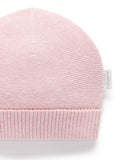 Purebaby pink textured beanie (British brand)
