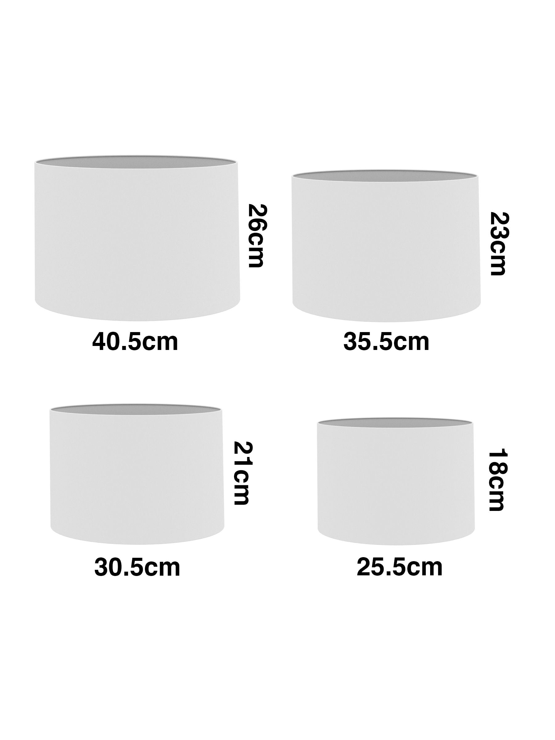 Slate blue chenille drum lampshade (British brand)