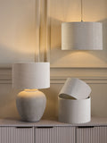 Oyster Plush Chenille Drum Easy Fit Ceiling Lamp Shade