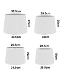 Light olive green chenille tapered ceiling lamp shade (British brand)