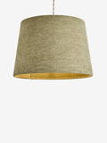 Light olive green chenille tapered ceiling lamp shade (British brand)