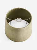Light olive green chenille tapered ceiling lamp shade (British brand)