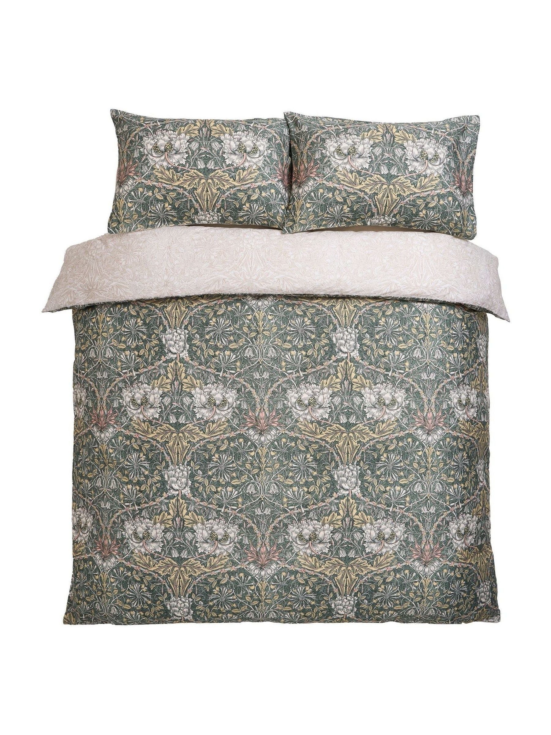 William Morris Honeysuckle and Tulip duvet cover set (British brand)