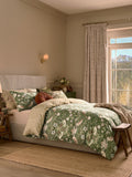 William Morris Strawberry Thief pillowcases nettle green - British product