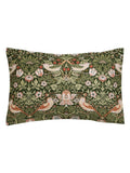 William Morris Strawberry Thief pillowcases nettle green - British product
